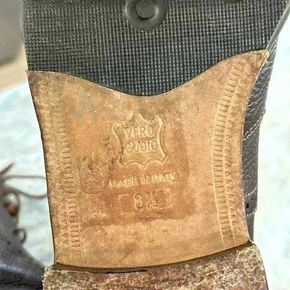 Kenneth Cole Vintage Brown Leather Lace Up Boots - Picture 8 of 15